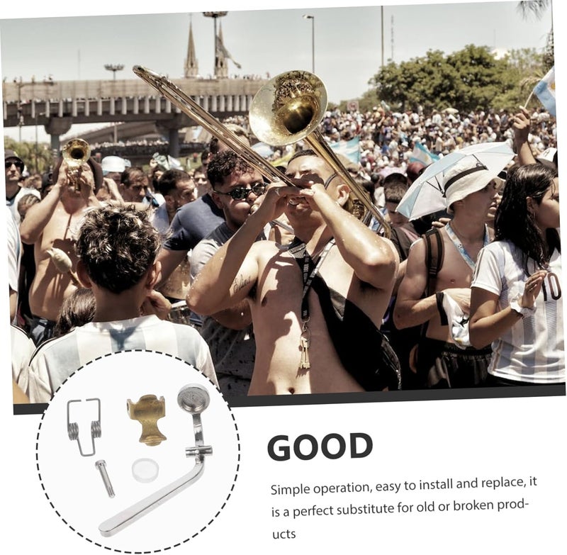 SHOWERORO 1pc Trombone Drain Valve Replacement Bond with Cork Pad Trombone Watergate Key Fitting Easy to Install Accessory for Wind Instruments - Image 2